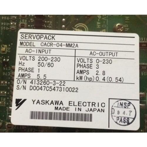 Servo driver CACR-04-MM2A , Used one , 90% appearance new , 3 months warranty , in stock