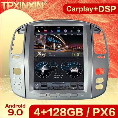 Tesla Multimedia Android Player Car Radio Stereo For Toyota Land Cruiser 100 LC100 Lexus LX470 2002 2003-2007 Receiver Head Unit