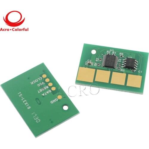 10pcs 36K printer chip for Lexmark X651 X652 X654 X656 X658 toner cartridge reset spare parts