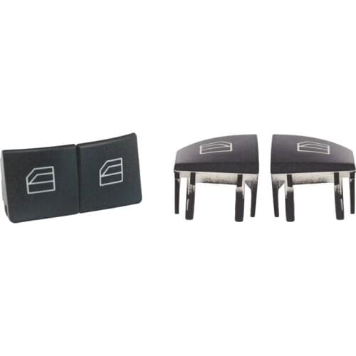 2X Window Switch Button Covers For Mercedes Benz W204 W212 C E Glk Class & 4PCS Driver Window Switch Button Covers