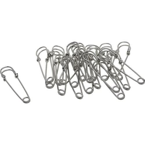20pcs Safety Pins DIY Brooch Steel Safety Pins Haberdashery Manual Work Creative Hobbies Hijab Scarf