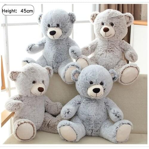 45cm Cute Teddy Bear Stuffed Animals Plush Toys Christmas Gift for Kids Pillow