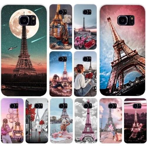 56AS Paris Eiffel Iron Tower Soft Silicone Tpu Cover phone Case for Samsung Galaxy S6 S7 Sedg S8 S9 S10 S20 Plus