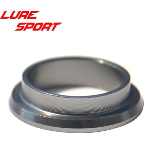 LURESPORT 10pcs Aluminum Ring of TVS Reel Seat Rear Ring wind Check Rod Building Component Repair Fishing rod DIY Accessory