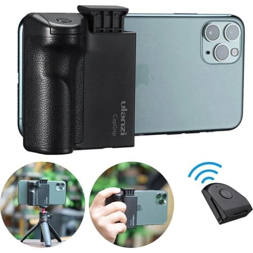 Ulanzi CapGrip Smartphone Wireless Bluetooth Selfie Booster Handle Grip Phone Stabilizer Stand Holder Tripod Mount