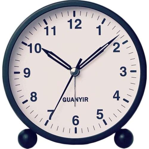Alarm Clocks Battery Powered Desk Clock Bedside Luminous Clock Kids Clocks For Bedrooms Travel Table Clock With Night Light Red