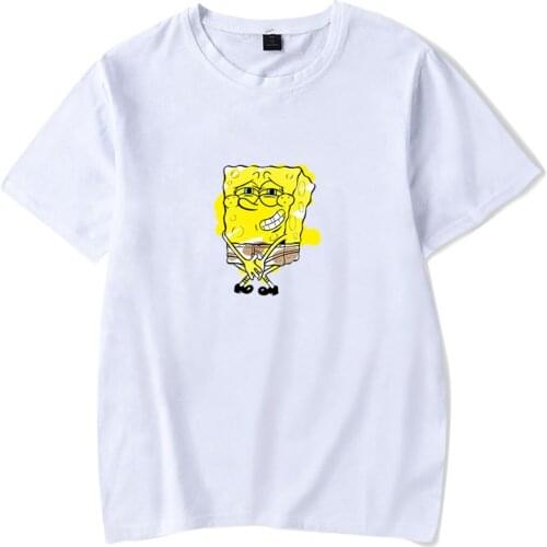 Patrick Star Print Tshirt O-Neck Women-Clothing Men Tshirt Summer Short Sleeve Streetwear Kawaii Children Tees Simple Sytle