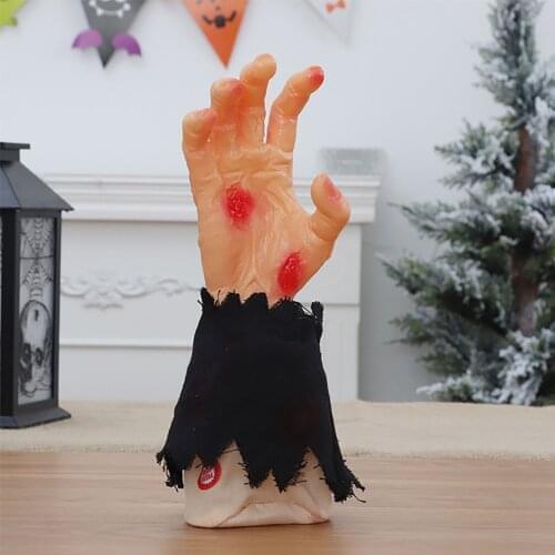 Halloween Blood Demon Dancer Props Fake Scary Severed Hand Broken Body Parts for Haunted House Vampire Zombie Party Supplies