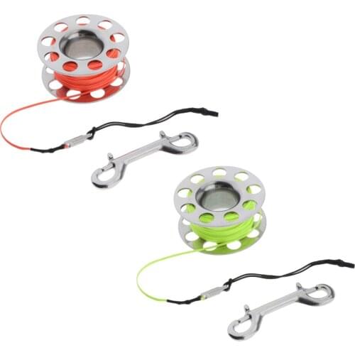 Scuba Diving Compact Finger Spool - Dive Reel & 98FT Strong Line, Double Ended