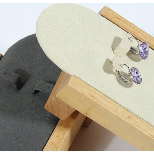 Creative Wood Jewelry Display Box with Velvet Lining for Watch Bracelet Ring