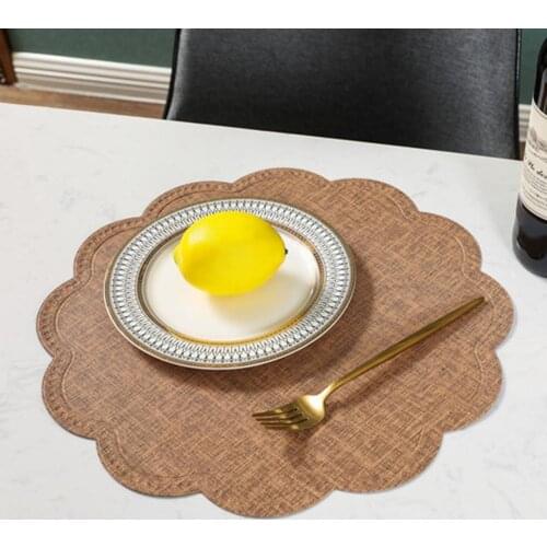 Round Cloud Table Mat Anti-skid Waterproof Heat Insulated Coffee Tea Cup Pad Mug Mat Placemat Decor