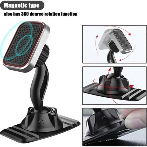 Magnetic Car Phone Holder For Huawei Xiaomi For Samsung Magnet 360 Degree Rotation Bracket For iPhone 11 12 Pro Max Mini