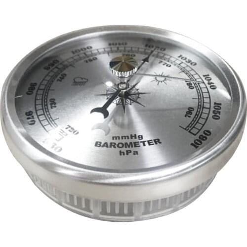 70mm Barometer Accuracy Atmospheric Wall Hanging Analog Gauge Multifunction Home Weather Station Air Pressure Metal Portable