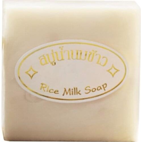 Handmade Soap Rice Whitening Deep Cleaning Wash Clean Oil Control Bath Soaps for Face Bathing 50JF