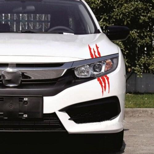 Ghost Hand Car Head Light Sticker Car Lamp Creative Decal Cool Scratch Sticker Halloween Auto Door Modification Waiste Line