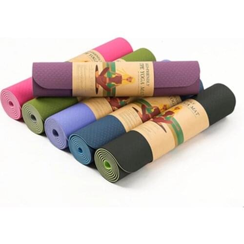 PU natural rubber yoga mat position line sweat-absorbent non-slip local luxury mat sports fitness mat wholesale