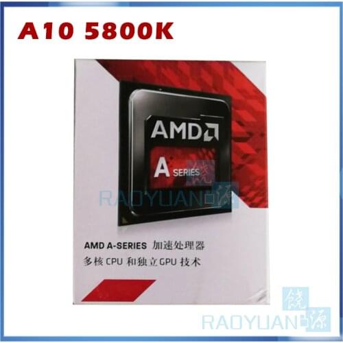 New AMD A10-Series A10-5800 A10-5800K A10 5800 A10 5800K Quad-Core CPU Processor AD580KWOA44HJ Socket FM2 with cooler