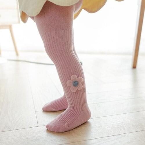 Autumn children pantyhose cotton warm cute flowers casual fashion princess kids girls tights newborn toddler baby girl tights