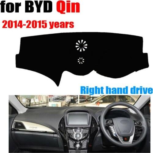 Car dashboard covers mat for BYD Qin 2014-2015 years Right hand drive dashmat pad dash cover auto dashboard accessories