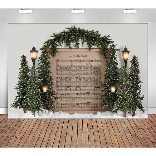 Christmas Photography Background Chirstmas Tree Children Portrait Photo Backdrop Party Decoration Props Banner for Photo Studio