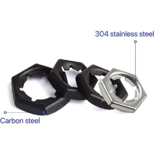 100/50PCS Self-locking Stamping Nuts DIN7697 GB805 M6 M8 M10 M12 M16 M20 Self locking Nut Fasten Lock Nuts