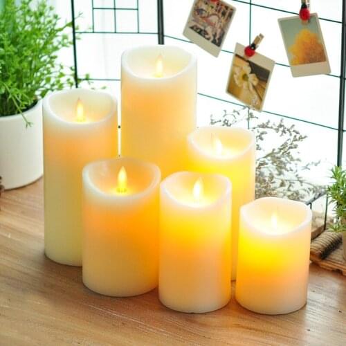 3pcs/lot Remote Control LED Candle Electronic Flameless Candle Lights Simulation Flame Candle Lamps wedding Decoration
