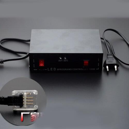 2pcs 100m 220V Three-wire Round High Power Controller LED Lamp Iron Box Gradient Flicker Rainbow Tube Source LED Lamp