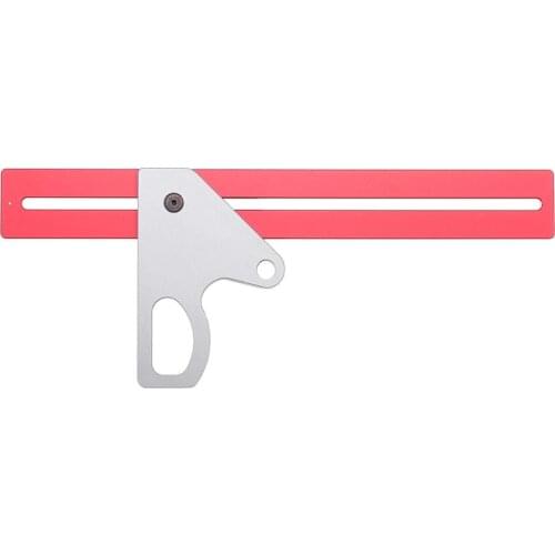 Woodworking Angle Ruler 45/90 Degree Ruler Scribe Gauge Measuring Tool