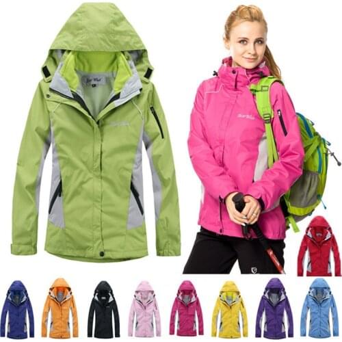 Outdoor Ski-Jacket Cotton Ski-Suit Warm Clothes Camping 3 In 1 Fleece Liner Breathable Waterproof Windproof For Three Seasons