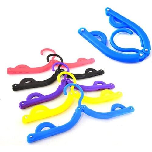 Outdoor folding clothes hang travel portable multifunctional hangers telescopic anti-skid magic drying rack camping hiking gear