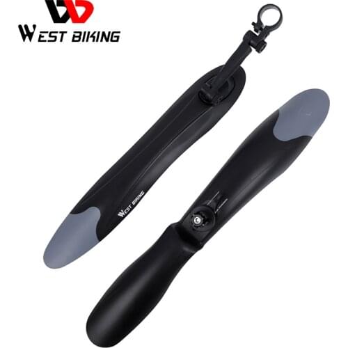 WEST BIKING 1 Pair MTB Bike Fender 24 26 27.5 inch Bicycle Mudguard Front Rear Fender Wheel Wings Mud Guard Mountain Bike Fender