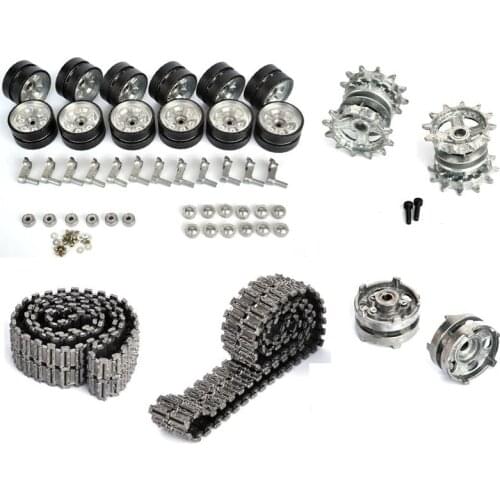 Henglong 3938-1 1/16 Russian T90 / T-90 RC smoking tank parts updated metal track+metal wheels+main gears+shooting gears
