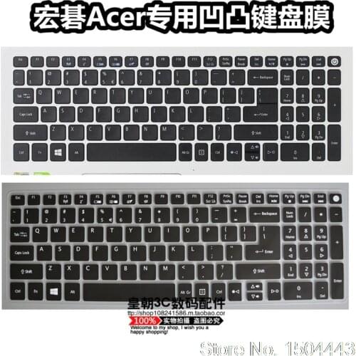 15 17 inch Silicone keyboard cover Protector for Acer Aspire E5-774 E5-774G F5-521 F5-571 F5-571G F5-571T F5-572 F5-572G