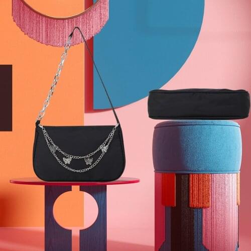 Womens Bag Fashion Design Women Butterfly Chain Shoulder Underarm Bag Casual Ladies Small Handbags Purse Bolsa Feminina