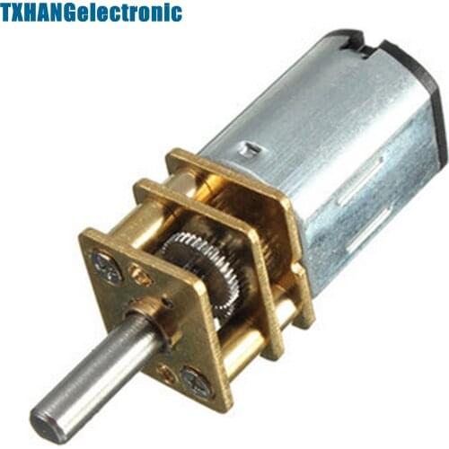 2PCS Micro Speed Reduction Gear Motor with Metal Gearbox Wheel DC 6V 30RPM N20 diy electronics