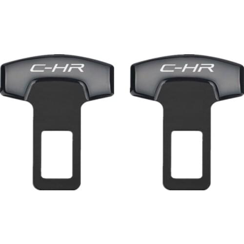 For Toyota C-HR CHR Harrier Alphard Vellfire Safety Belt Buckles Real Trucks Car Seat Safty Belt Alarm Canceler Stopper 2PCS