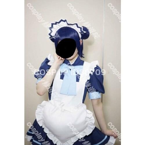 Tokyo Mew Mew Power Mint Aizawa Maid Clothing blue dress Cosplay Costume Acceptable order