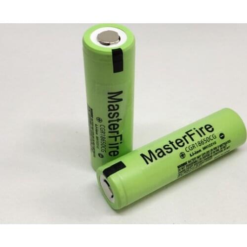 MasterFire 2pcs/lot Original CGR18650CG 18650 3.7V 2250mAh Rechargeable Battery Lithium Batteries Cell For Panasonic