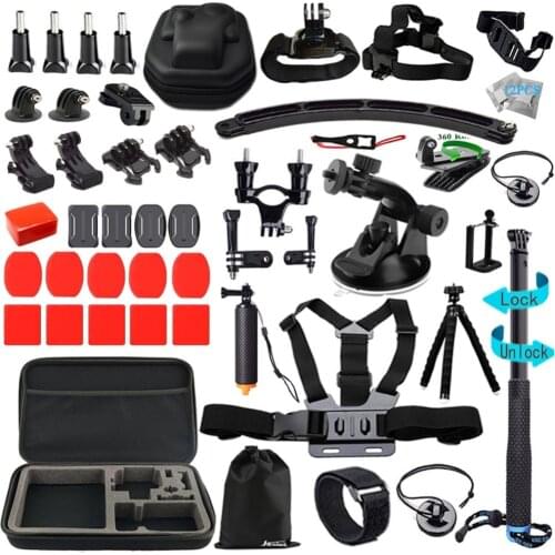 Husiway Accessories kit for Gopro Hero 5 Session, Hero 6 Black, Xiaomi Yi 4K, EVA Carry case for Action Camera 13P