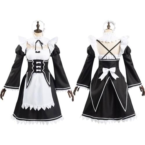 Anime Re:Life in a different world from zero Cosplay Frederica Baumann Cosplay Costume Dress Outfit Halloween Costumes