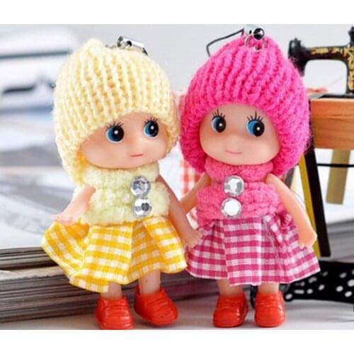 Cute Animals Keyring Key Chain Baby For Girls Women Plush Mini Plush Dolls Keychain Soft Stuffed Toys