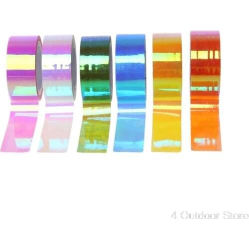 Rhythmic Gymnastics Decoration Holographic RG Prismatic Glitter Tape Hoops Stick S15 20 Dropshipping