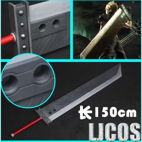 Game Final Fantasy VII Remaking FF7 Cloud Strife Sword Weapons Halloween Carnival Party Event Stage Performance Props