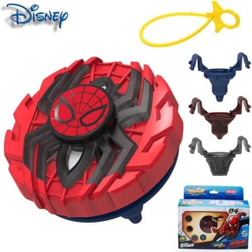Marvel Gyro Genuine Childrens Educational Toy Spider-Man Hulk Battle Competitive Cool Left-Round Spinning Alloy Set Boy Gift