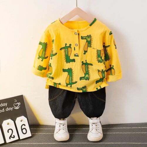 Baby Boys Clothes Spring Autumn Newborn Sets Casual Long Sleeve T-shirt + Pants 2pcs Suit Baby Boys Sports Suit Clothing Sets