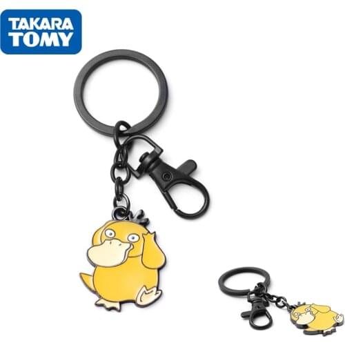 Pokemon Cute Anime Keychain Yellow Psyduck Action Fifure Bag Pendant Toy Doll Ewelry Kryring Gift for Lovers