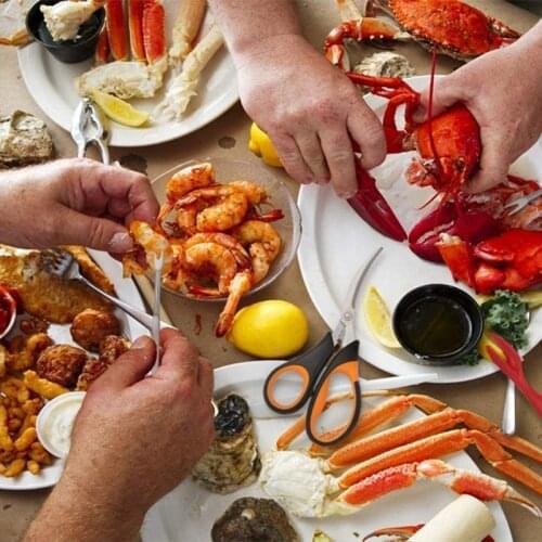 12 Piece Seafood Tool Kit Stainless Steel Crab Leg Cracker and Forks Nut Cracker Set Shellfish Sheller