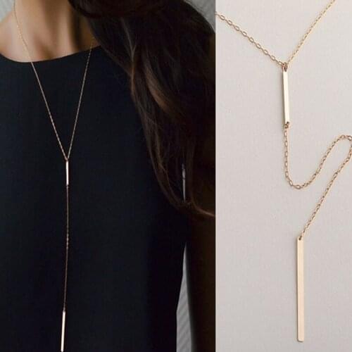 HebeDeer Necklaces Jewelry Lovers Trendy Girl Silver Color Long Simple Classic Elegant Necklace Chain Women Kpop Collares