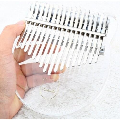 Sinesman 17-Key Kalimba Thumb Piano Portable Crystal ABS Mbira Keyboard Finger Piano African Musical Instrument Performance