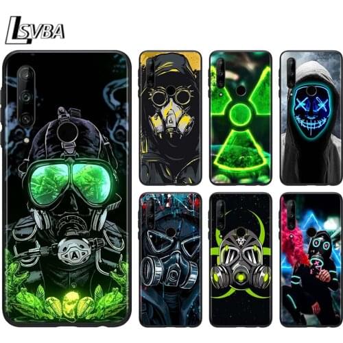 DJ Man Antigas Mask for Honor 30i 30S 20E 10i 10X 9S 9A 9C 9N 9X 8X 8C 20 10 9 Lite 30 8A 7C 7A Pro Black Phone Case